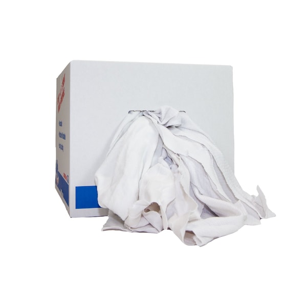 WPKSM Knit Wipers White New - 10lb Bag